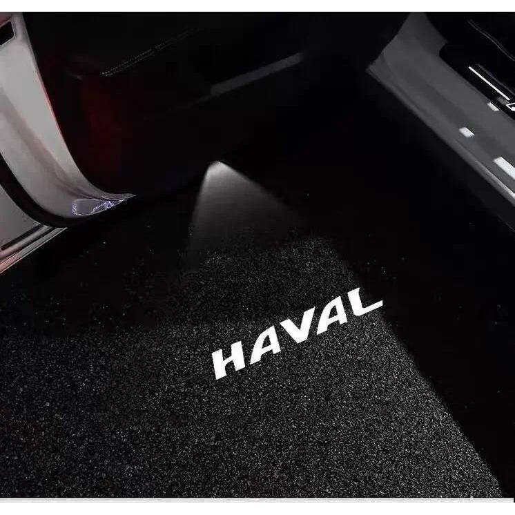 2 Chiếc LED Logo Ô Tô Không Dây Lịch Sự Cửa Xe Máy Chiếu Đèn Cho Haval Dargo H6 H2 H5 H7 H8 H9 F7 Jo