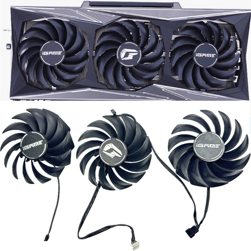 [Phụ kiện làm mát] Cầu vồng đầy màu sắc RTX3080TI 3070TI 3090 Quạt Card đồ họa gốc Vulcan Vulcan OC
