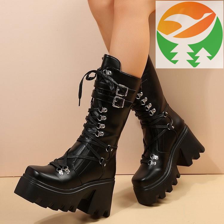 Rd3 Martin Booties mùa thu và mùa lạnh, Đinh tán sang trọng, Booties giữa, phong cách Euro và phong 