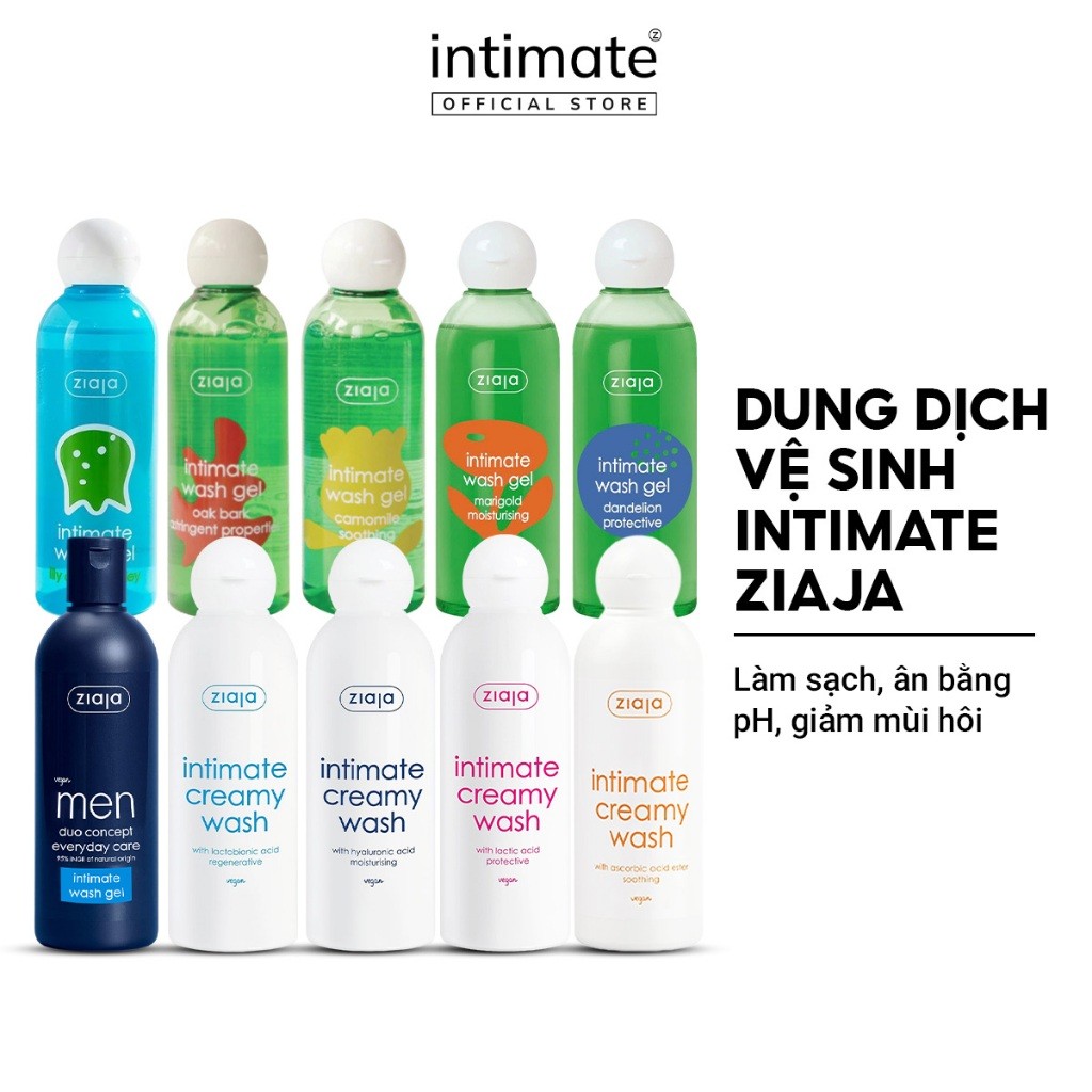 (LS) Dung Dịch Vệ Sinh Intimate ZIAJA Cho Nữ/Nam 200ml/300ml