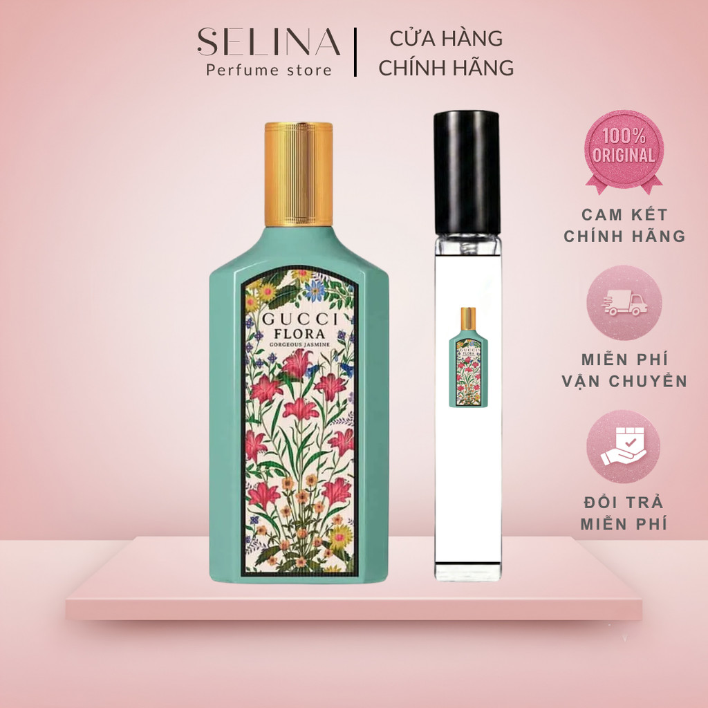 [Chính hãng] Nước Hoa Nữ Chiết 10ml Gucci Flora Gorgeous Jasmine Thanh Lịch, Sang Trọng & Cuốn Hút