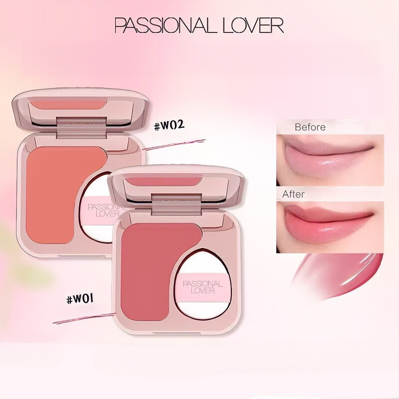 ◈ ❈✨PASSIONAL LOVER Blush Cream Hydrating Blush cho môi và má Phấn mắt Độ bão hòa thấp Giả-Không tra