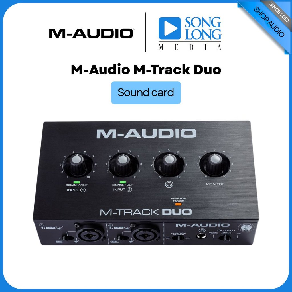 Sound card M-Audio M-Track Duo -  Hàng Chính Hãng - Songlongmedia