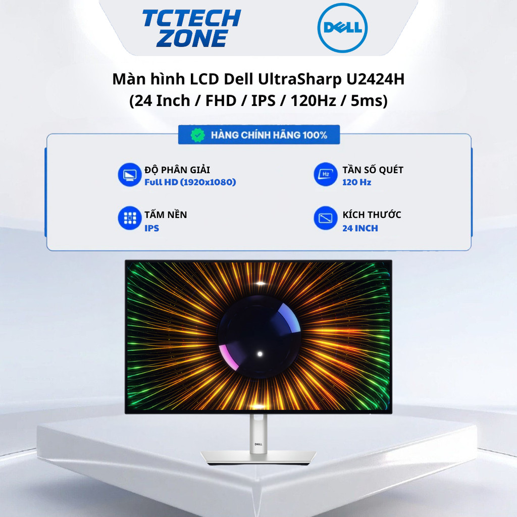 Màn hình độ họa Dell UltraSharp U2424H 24in FHD IPS 120hz  Chính Hãng 100%