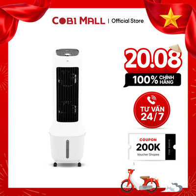 Máy Làm Mát Không Khí DC COBI Có Thể Tháo Rời - Thổi Gió Rộng, Hẹn Giờ 24h, Điều Khiển Từ Xa