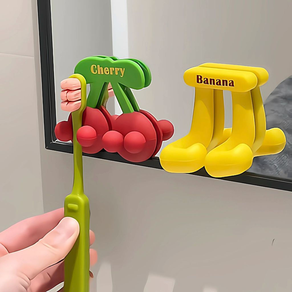 New home storage organizer rack, adhesive toothbrush holder, fruit toothbrush holder, electric tooth