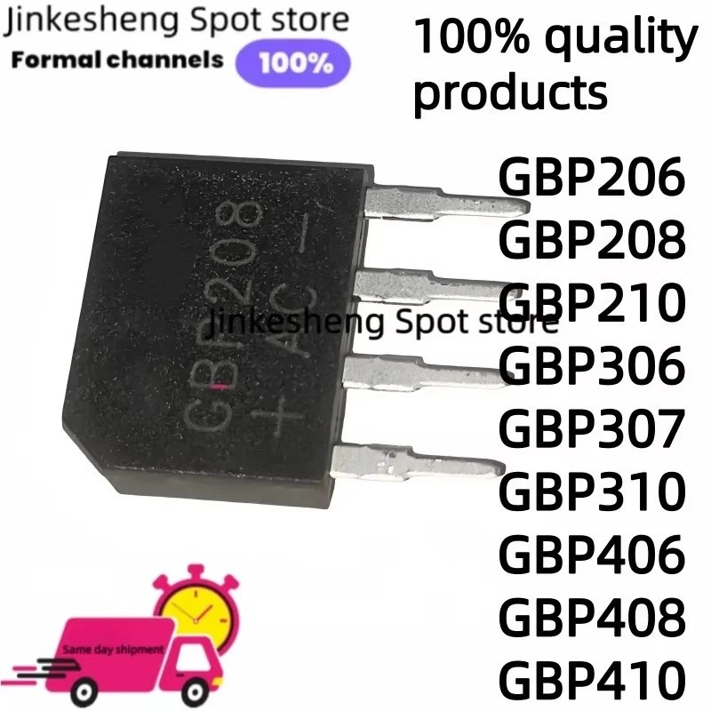 Bộ 5 Lò Phản Ứng Cầu Chỉnh Lưu, GBP206 GBP208 GBP210 GBP306 GBP307 GBP310 GBP406 GBP408 GBP410 Còn H
