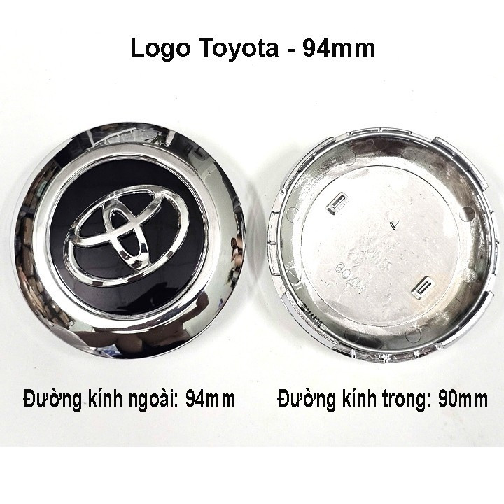 Logo toyota Land Cruiser 94mm, chụp mâm toyota Land cruiser, logo toyota 94mm, Chụp mâm toyota 94mm