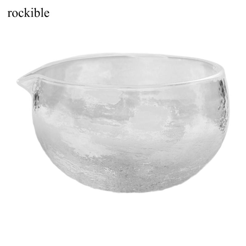 Bát Matcha thủy tinh Lễ Matcha Chawan có vòi Quà tặng Nhật Bản Trà xanh chịu nhiệt Chawan cho bữa ti