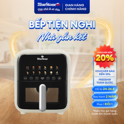 Nồi Chiên Không Dầu Điện Tử BlueStone AFB-5861 7L | Công Suất 1800W | Nấu Gà Vịt Nguyên Con | Chính Hãng BH 2 Năm