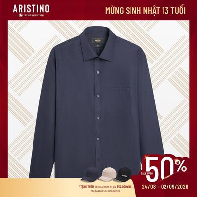 Áo Sơ Mi Nam Dài Tay Phom Dáng Fiero Suông Rộng Aristino Business 1LS0790Z
