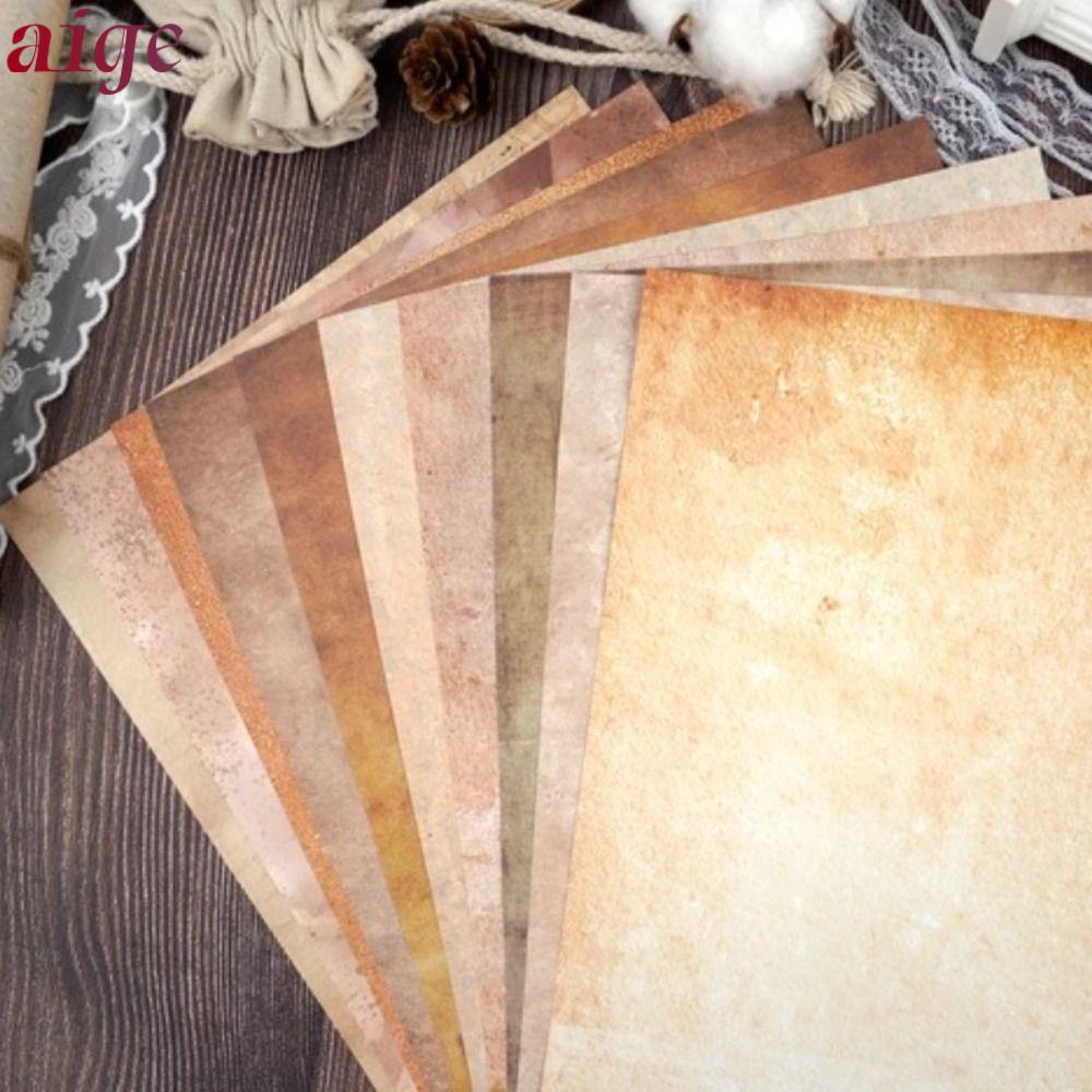 AIGE 50 Cái Giấy Chữ, Giấy Viết A4 Cổ Điển Hai Mặt, Kích Thước A4 Có Thể In 50 Tờ Chất Liệu Giấy Tờ 