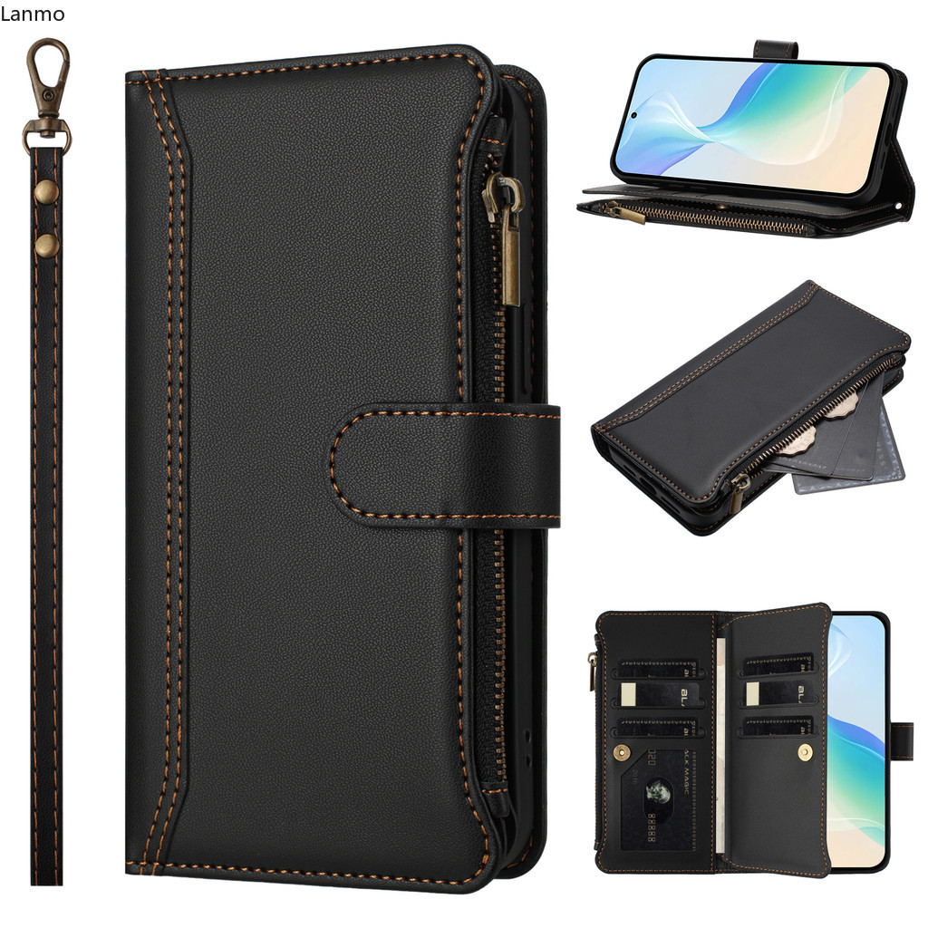 Ốp Lật Điện Thoại Cho OPPO Realme C100 C100i C85 16 15X Pro + Plus Note 80 70 Vỏ Điện Thoại Da PU
