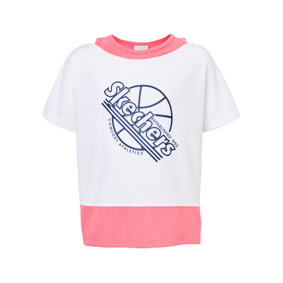 Áo Thun Tay Ngắn Bé Gái Skechers Basketball Short Sleeve Tee - SL324G349-00GK Online Sale