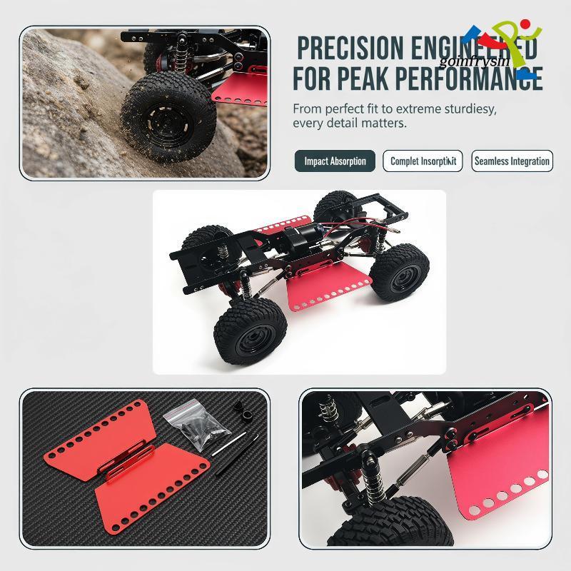 [HA] Metal RC Ro Sliders Side Pedal Phụ kiện cường độ cao có thể gập lại với MN99S V2 MN98 V2 MN78 1