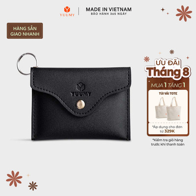 Ví Yuumy (Thời trang nữ nắp gập cỡ nhỏ - Ví móc khóa da Seasand YMK1)