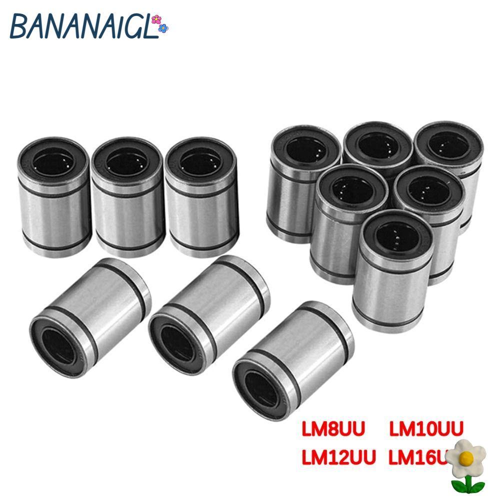 BANANA1GL Thép Bushing CNC Phần cho máy in Mạ niken LM3UU LM4UU LM5U LM6UU