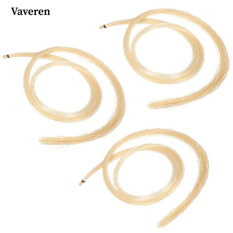 3 Miếng Đàn Violin Hank Chính Hãng Mông Cổ Ngựa Tóc Violin Nơ Tóc Trắng Nhẹ Không Tẩy Máu Nơ Violin 