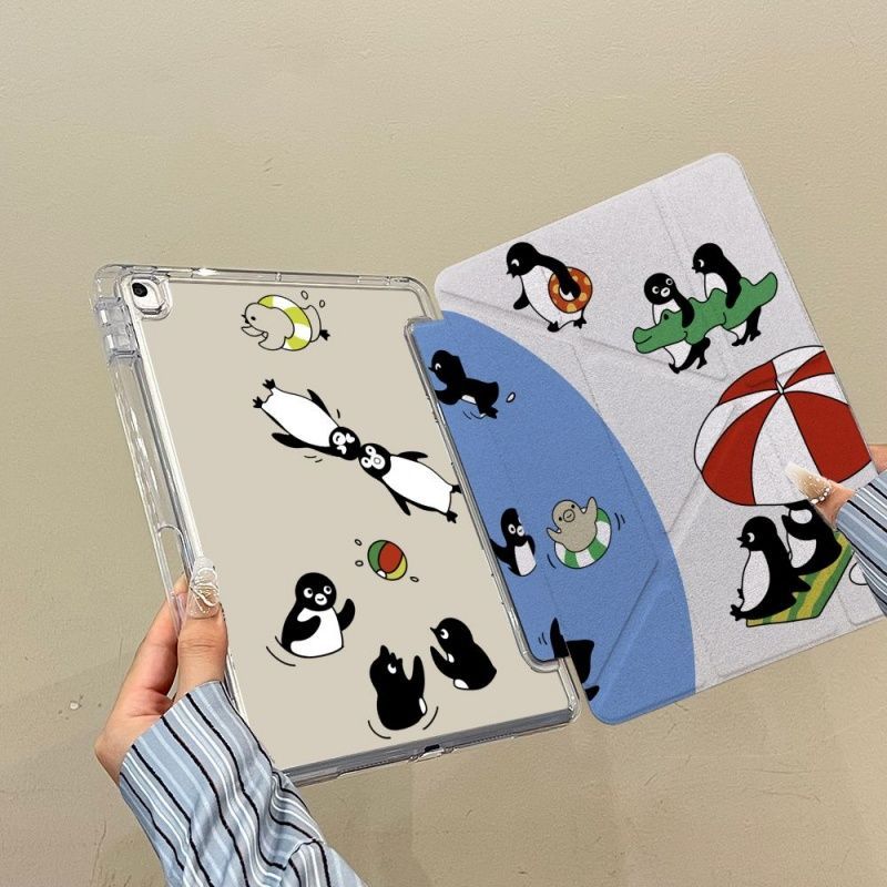 Penguin bơi lội  Phù hợp với ốp bảo vệ iPad trong suốt kiểu Y, ốp bảo vệ máy tính bảng