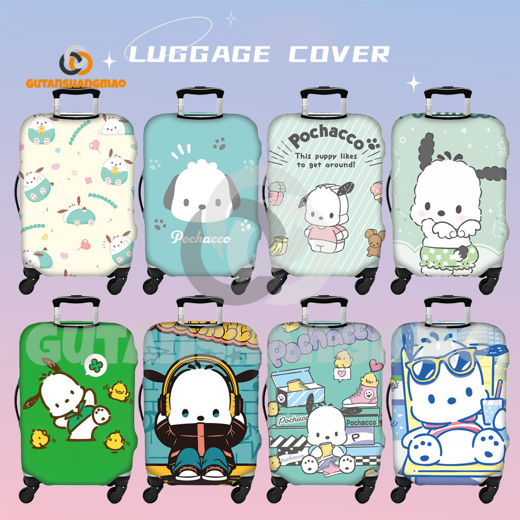 Casual Puppy Luggage Cover Washable Suitcase Protector Anti-scratch Suitcase Cover Fits 18-32 Inch