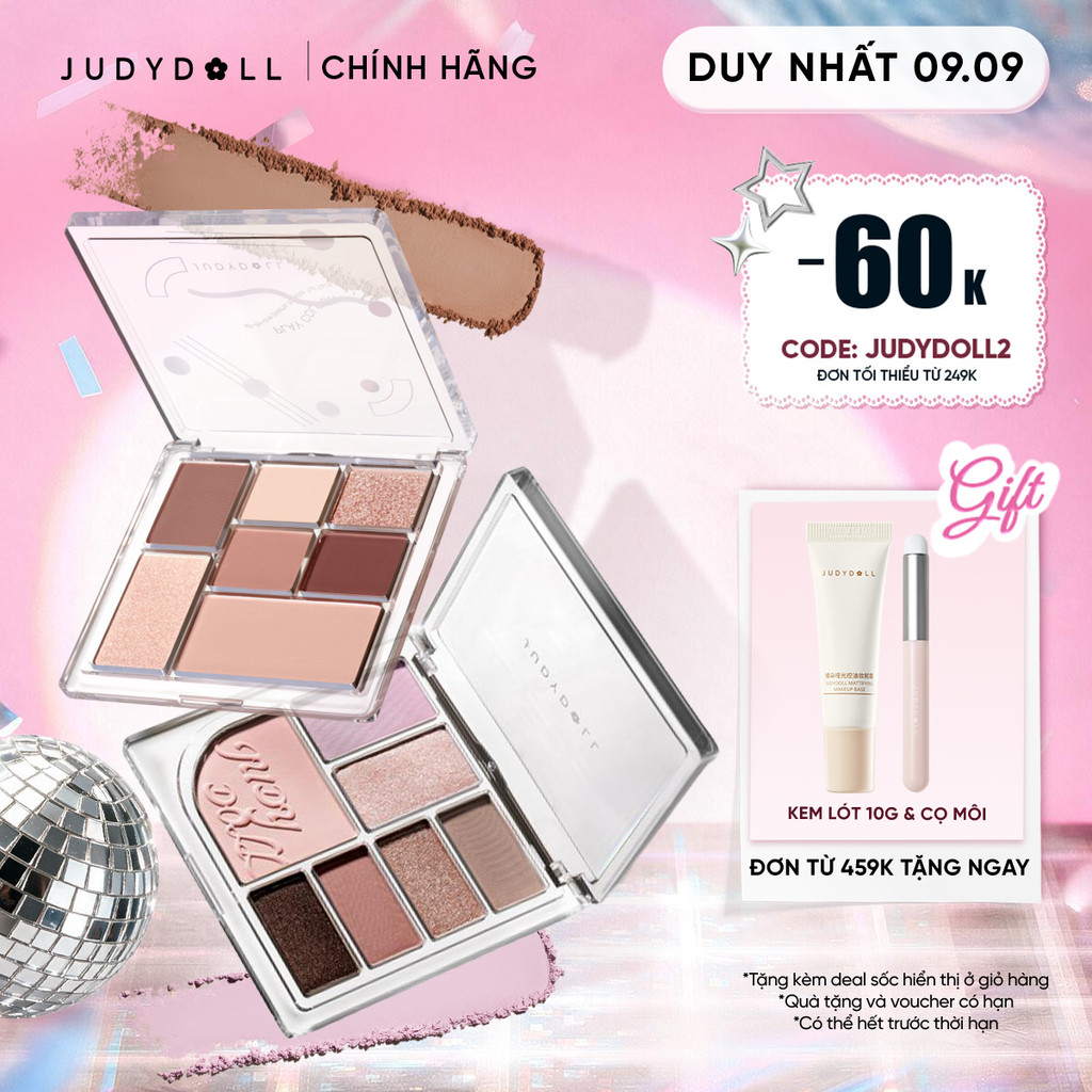 Bảng phấn mắt 7 màu JUDYDOLL Play Color ALL-IN-ONE Palette 8.5g