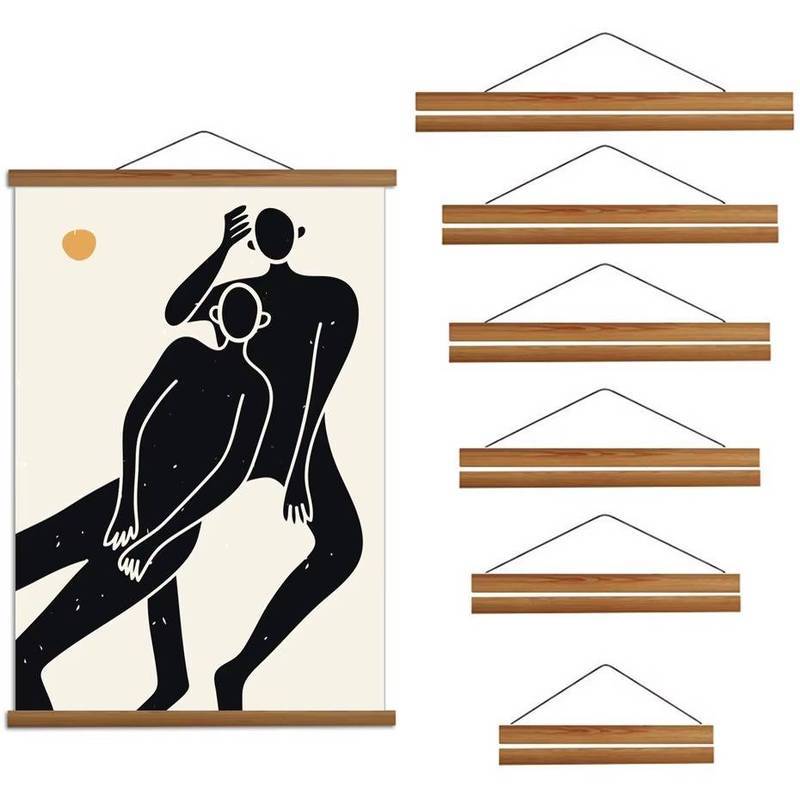 20-70 cm Gỗ Tếch Gỗ Thông Từ Tranh Khung Gỗ Khung Ảnh Tranh Canvas Poster Khung Canvas Khung Nghệ Th