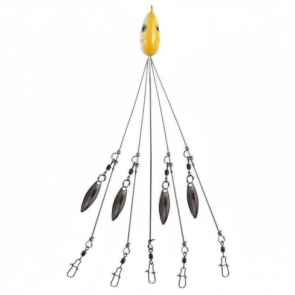 Alabama Rig Soft Swimbait Umbrella Rig Thiết kế lấy cảm hứng từ sinh học cho ngư dân Bass, Anglers
