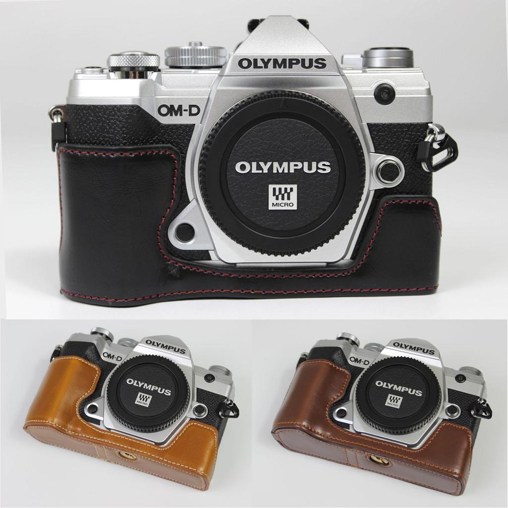 Nửa Bộ Thích Hợp (in) Olympus E-M5 III Base OM5 Túi Đựng Máy Ảnh Chuyên Dụng Bảo Vệ Vỏ Da