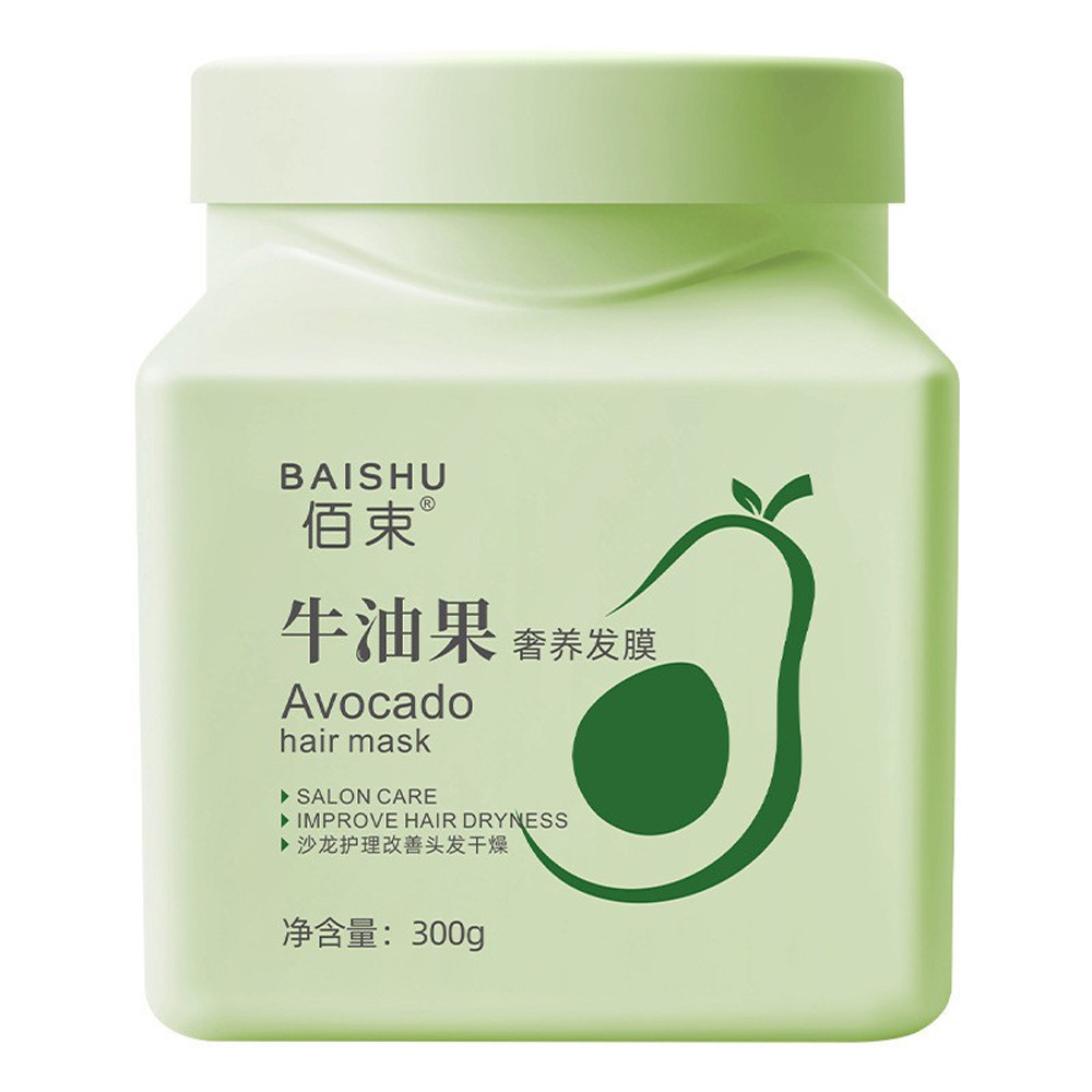 Luxury Avocado Dried Hair Mask Moisturizes, Softens, Forks Damaged, Improves frizz Avocado Hair Grow