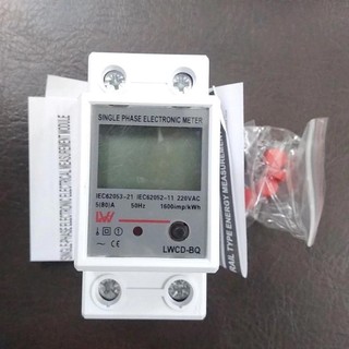 [Sản phẩm mới] Công tơ điện tử LW 16A 220V AC LWCD-BQ dùng cho điện 1 Pha