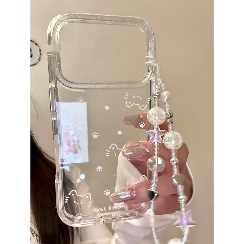 Biểu hiện chân mèo dễ thương đơn giản Thích hợp cho vỏ điện thoại ihone17promax16pro 15pr Phong cách