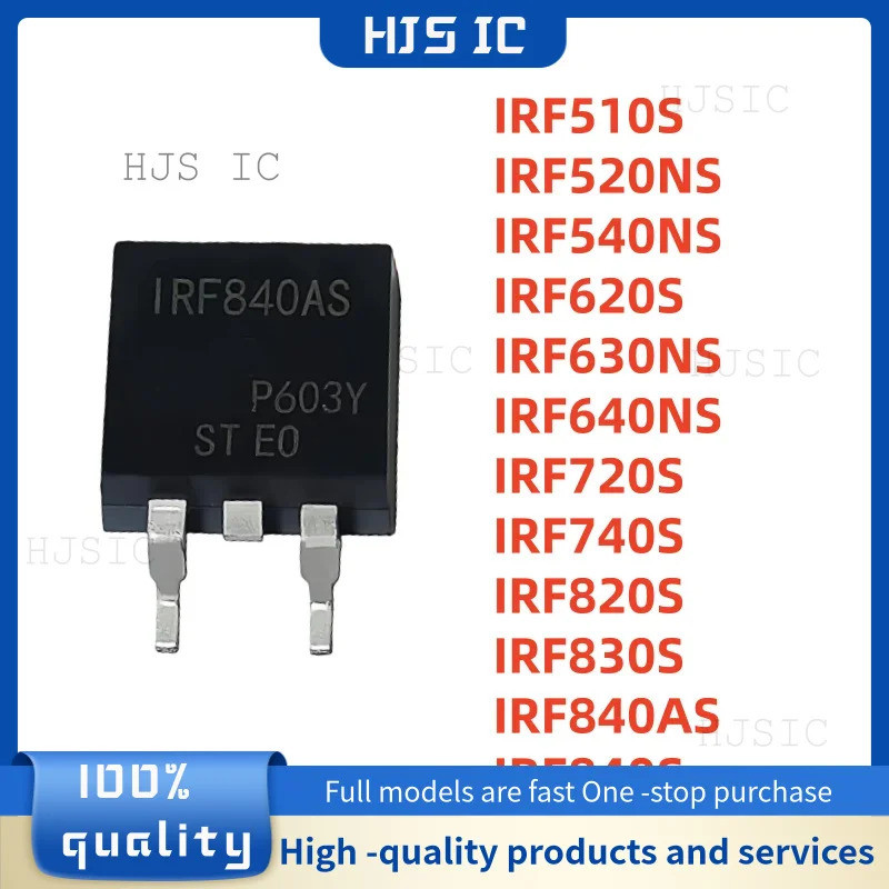 5 Chiếc IRF510S IRF520NS IRF540NS IRF620S IRF630NS IRF640NS IRF720S IRF740S IRF820S IRF830S IRF840AS