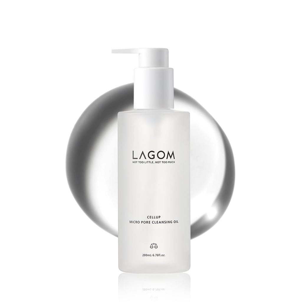 Dầu Lỗ Chân Lông LAGOM, Tẩy Đầu Trang Nhẹ Hàng Ngày Cho Mặt, Chăm Sóc Hàn Quốc 6,76 Fl Oz SERV
