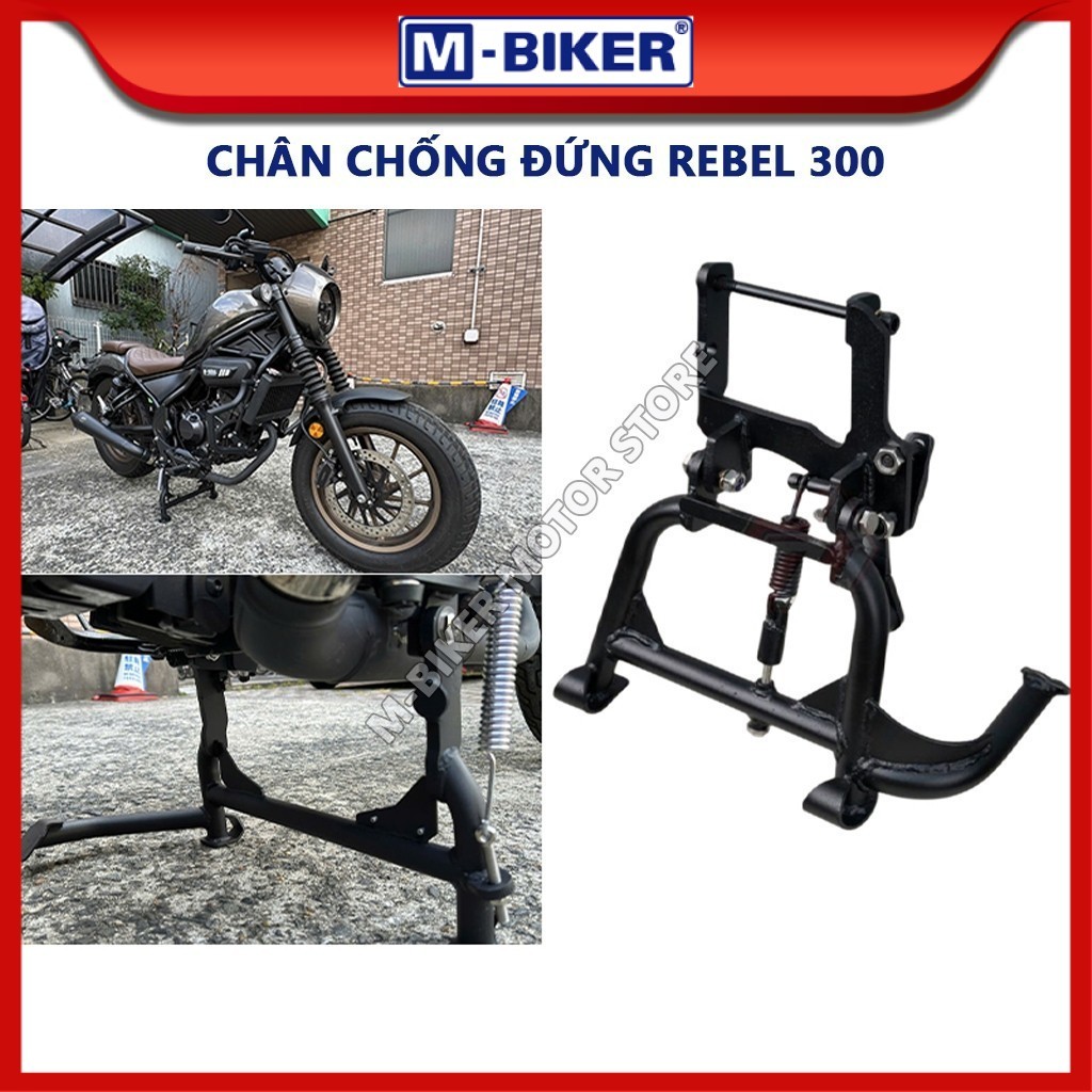 Chân chống Rebel 300, chân chống đứng rebel 300, chân chống giữa Honda Rebel 300 chính hãng MBIKER