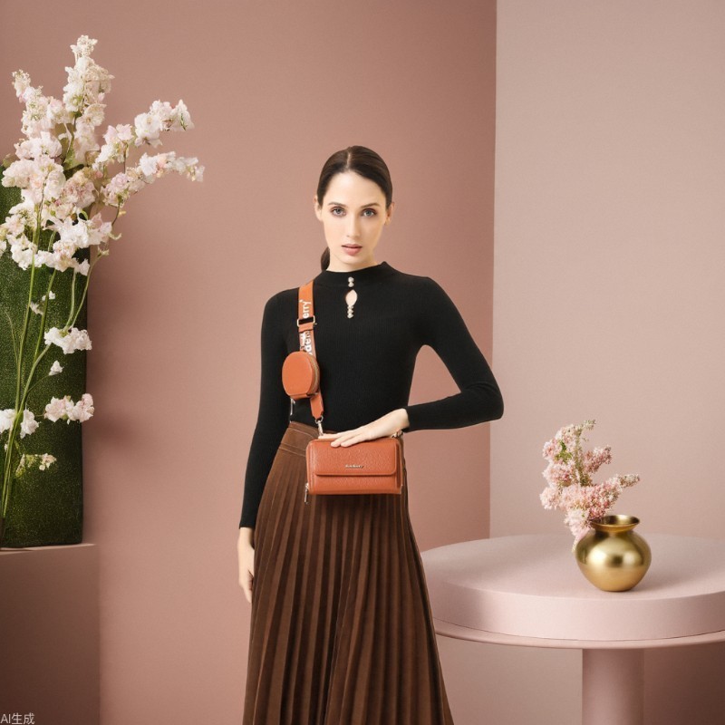 Phong Cách Mới Túi Điện Thoại Di Động Đeo Vai Mini Nữ Túi Điện Thoại Di Động Cảm Giác Cao Cấp Thời T