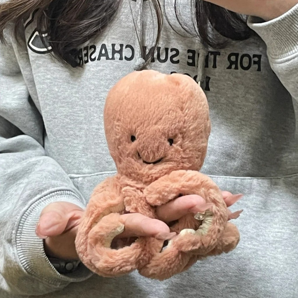 CKDE Small Octopus Plush Toy Pink Purple Soft Stuffed Baby Doll Comforting Gift