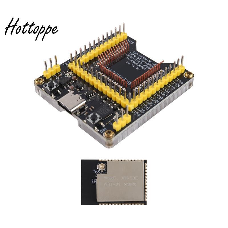 Bảng kiểm tra cố định đốt cháy với mô-đun XH-S3E N16R8 Wifi Bluetooth5.0 MCU lõi kép cho ESP-32S - h