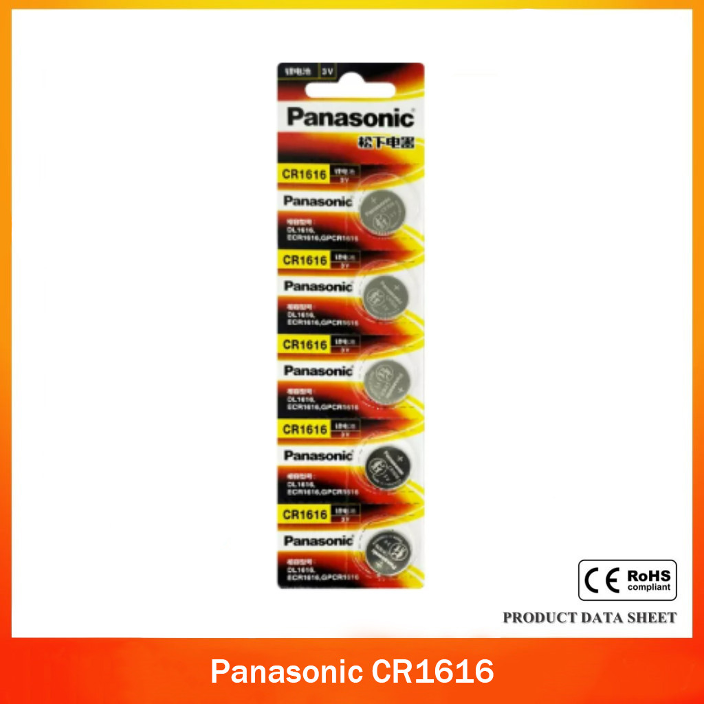 ☆ Panasonic CR1616 CR 1616 3V Lithium Batteries Button Cell Coin DL1616 BR1616 ECR1616 KCR1616