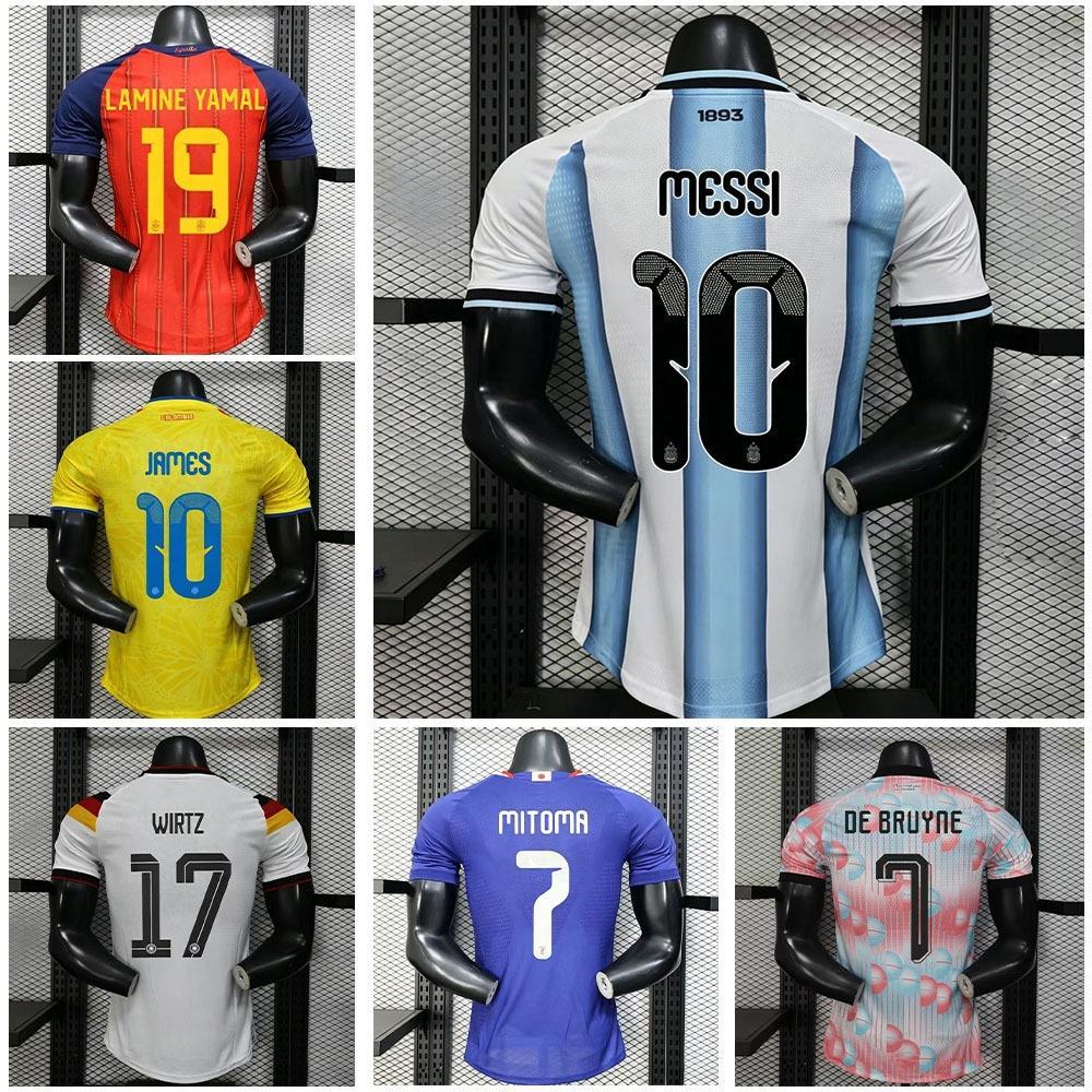 26 World Cup Jersey Argentina Messi Brazil Nemar Tây Ban Nha Yamar Player Edition Áo bóng đá