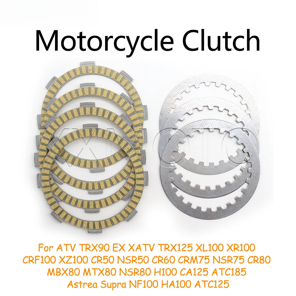 Xe Máy Ly Hợp Đĩa Ma Sát Bộ Dụng Cụ Dành Cho Xe Honda ATV XL XR 100 100R CRF100 XZ100 CR50 NSR50V CR