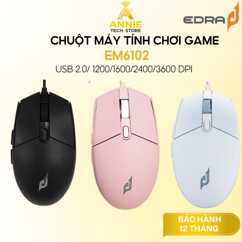 Chuột máy tính chơi game EM6102 EDRA