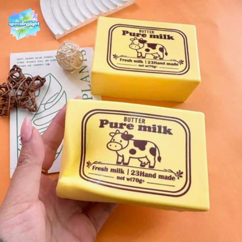 [SPGH] Đồ chơi phô mai Squishy Que bơ mềm màu vàng Ounce cảm giác chơi nóng bỏng