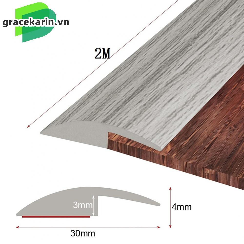 [GRCEKRIN-VN]Floor Transition Strip 2M Flat PVC for Laminate Hardwood Tile Vinyl Floor Joints