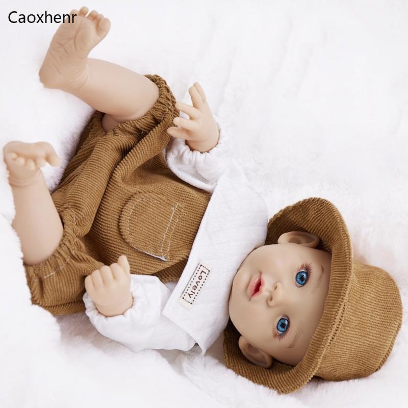 Caoxhenr Thực Tế Bé Gái Sơ Sinh Búp Bê 12 Inch Vinyl Trẻ Em Người Bạn Ngủ Đồ Chơi Vinyl 12 Inch Sơ S
