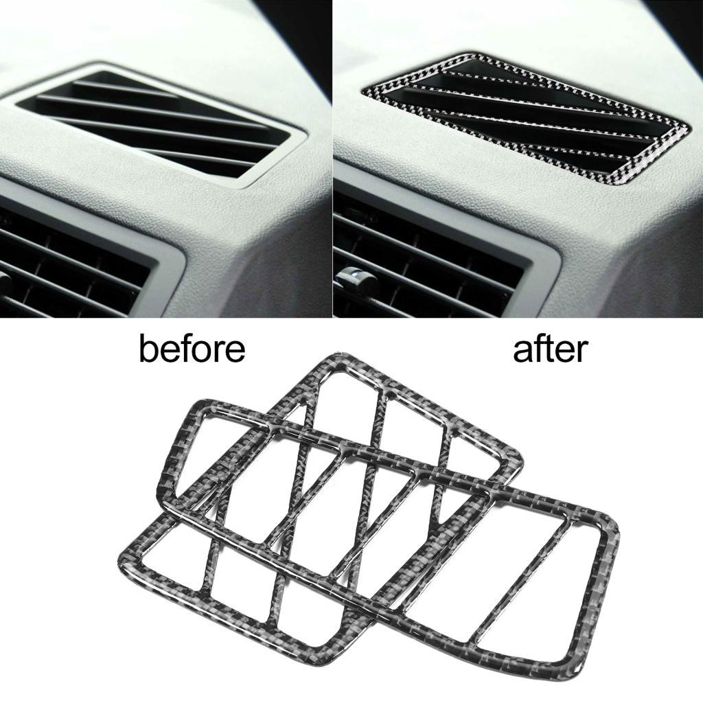 Coo Coo 2 Chiếc Sợi Carbon Bên Cửa Thoát Khí Viền Nội Thất Phù Hợp Cho Dodge Challenger 2008‑2014 LH