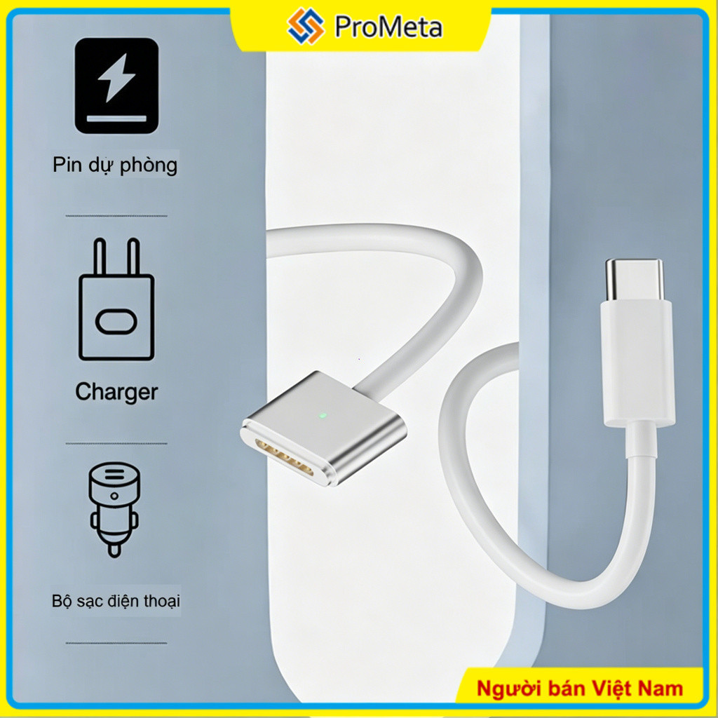 USB Type C Sang Mag.safe Mag 3 PD 140W Cáp Sạc Từ Tính 2m Cho Mac/Book Pro Air M2 M3 M4 Sang Cổng Sạ