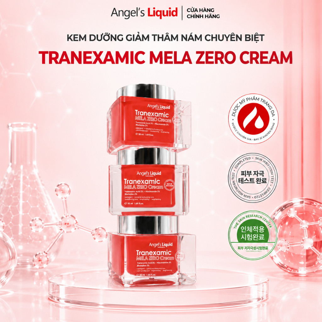 [Angel's Liquid] Kem Dưỡng Cải Thiện Thâm Nám Angel's Liquid Tranexamic Mela Zero Cream 50ml (ĐỎ)
