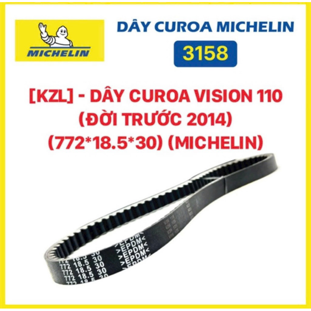 Dây Đai Truyền Động- Dây curoa Xe Vision Cũ (2011-2013) Mã KZL - Dây Curoa Vision KZL Zin Thái