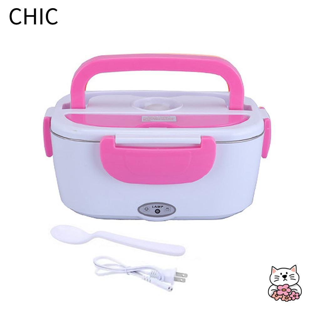 Ấm Thực Phẩm Di Động CHIC, Hộp Cơm Trưa Điện 110V 1.5L, Hộp Bento Làm Nóng 40W Thiết Thực Cho Dã Ngo