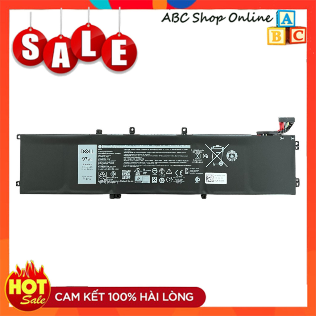 Pin Dell G7 17 7700 Series NYD3W NCC3D V0GMT 4K1VM 97Wh